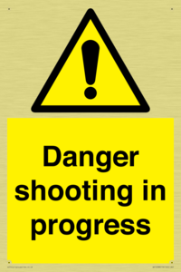 Danger shooting in progress